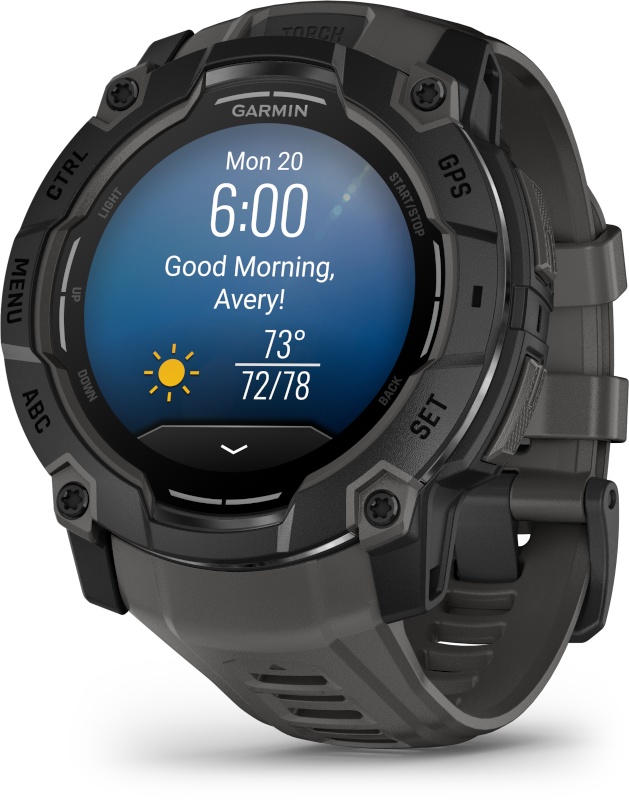 Garmin Instinct 3 fekete sötétszürke szíjjal okosóra