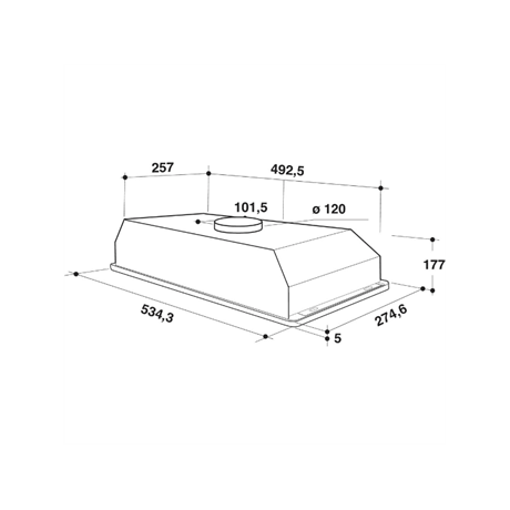 Whirlpool WCT 64 FLY X PÁRAELSZÍVÓ BEÉPÍTHETŐ