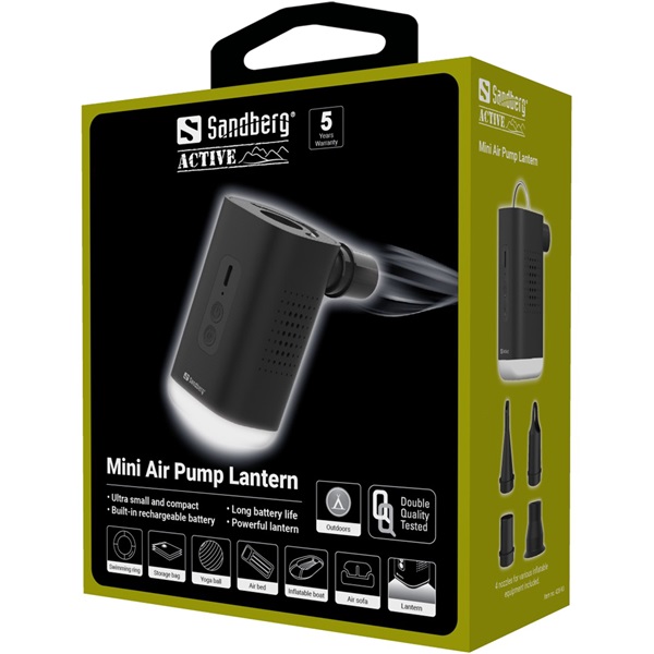 Sandberg Lámpa/Légpumpa  Mini Air Pump Lantern