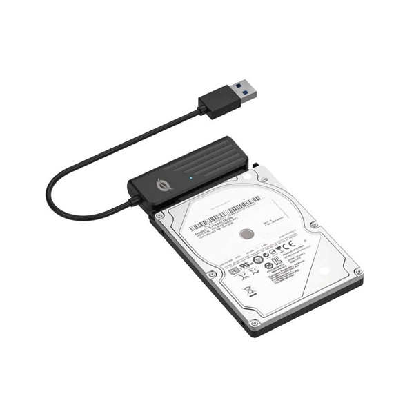Conceptronic ABBY01B  USB-A 3.0 to SATA Kompatibilis: 2,5" SATA HDD/SSD átalakító 