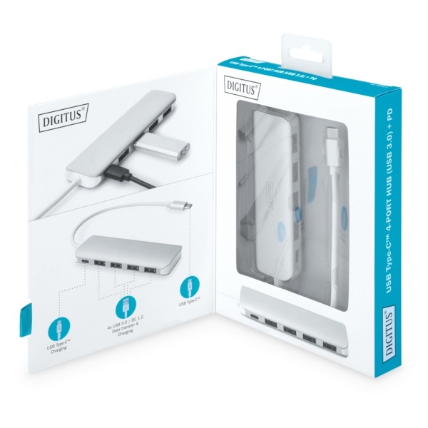 Digitus USB 3.0 4 portos Type C Hub (DA-70242-1)