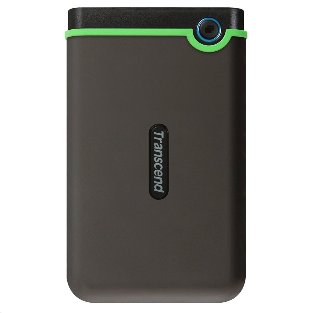 2TB  2.5" Transcend StoreJet külső winchester USB 3.0 fekete-zöld (TS2TSJ25M3S)