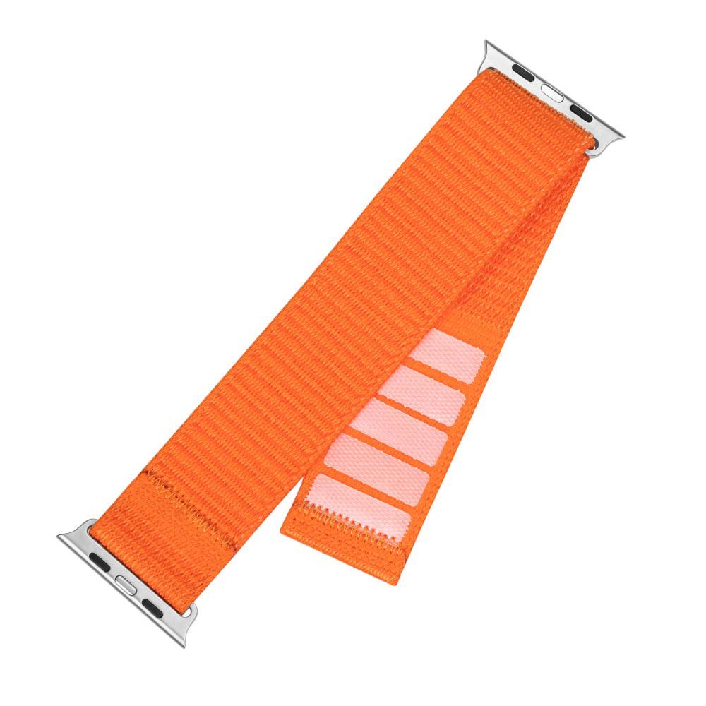 FIXED FIXNST2-1029-OR nylon sportos óraszíj Apple Watch Ultra 49mm-es okosórához Narancssárga