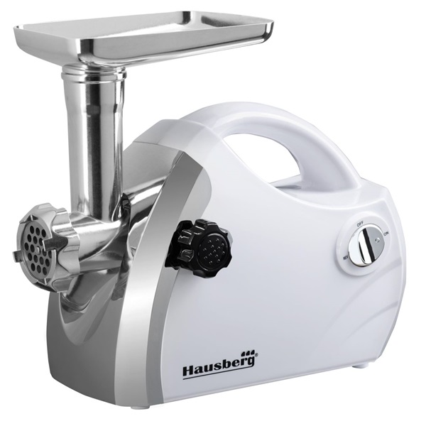 Hausberg HB-3430AB 1800W fehér elektromos húsdaráló réz motor Hausberg HB-3430AB 1800W fehér elektromos húsdaráló réz motor