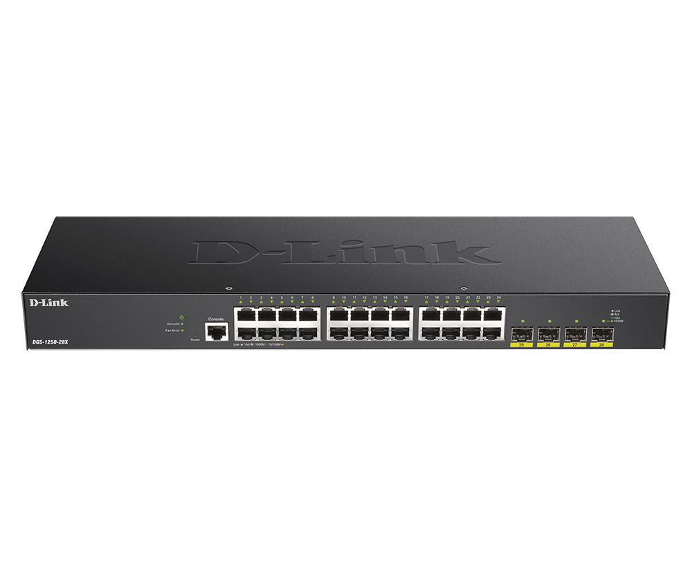 D-Link DGS-1250-28X 10/100/1000Mbps 24 portos switch