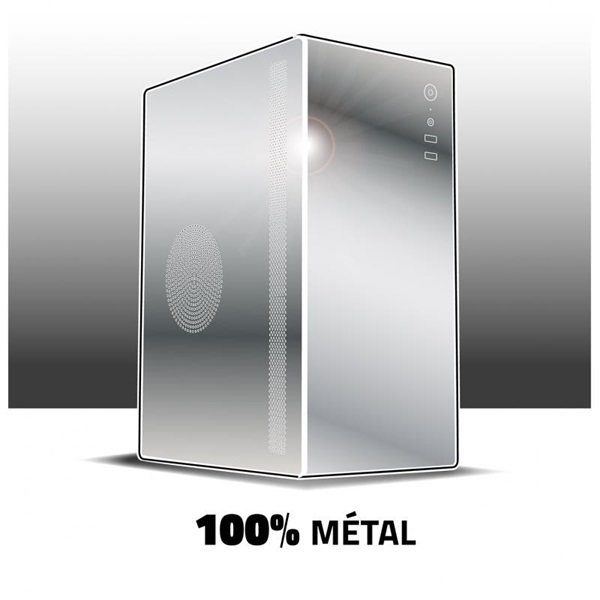 Advance OPTIMA Black MicroATX, USB2.0+USB3.0 Számítógépház  Fekete 