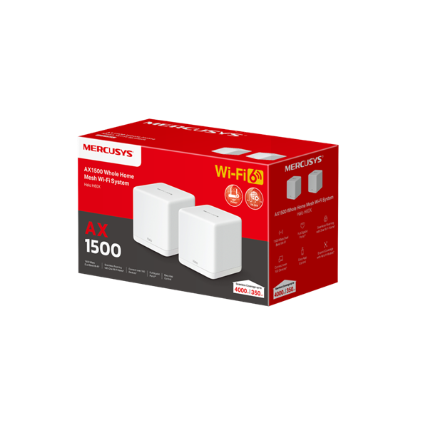 MERCUSYS Wireless Mesh Networking system AX1500 HALO H60X(2-PACK)