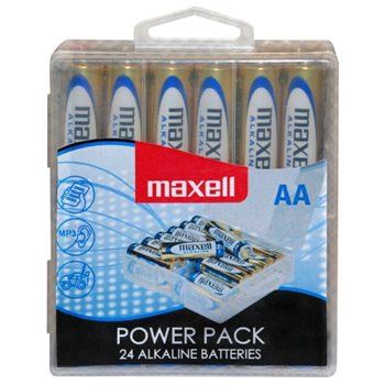 Maxell Alkáli AA ceruza elem Power Pack (24db / csomag) /LR06/ visszazárható átlátszó műanyag doboz Maxell Alkáli AA ceruza elem Power Pack (24db / csomag) /LR06/ visszazárható átlátszó műanyag doboz