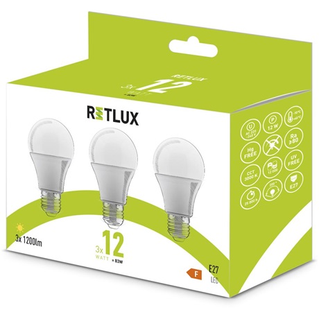Retlux REL 32 LED IZZÓ A60 3X12W E27 WW