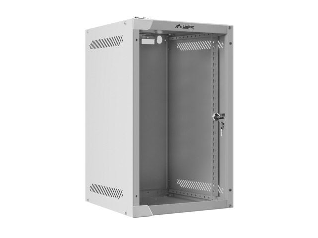 Lanberg 9U 10" fali rack szekrény 280x310mm ezüst (WF10-2309-10S)