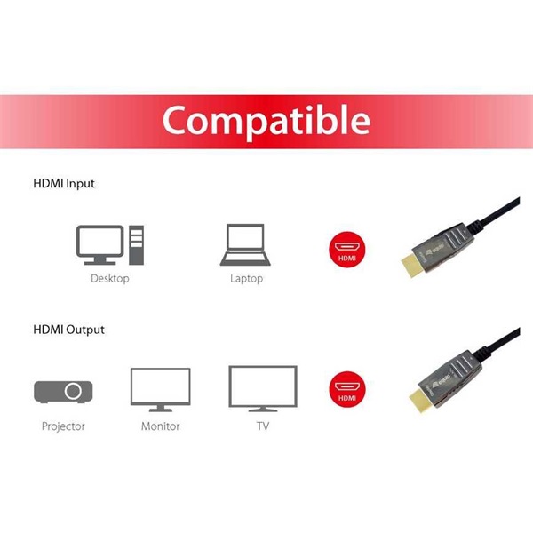 Equip  119452 Aktív HDMI2.1 kábel  apa/apa  8K/60Hz  20m