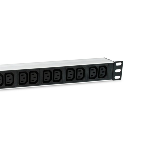 Equip  333318  Schuko  12x C13 Rack 1U 1,8m kábel Hálózati Elosztó Fekete 