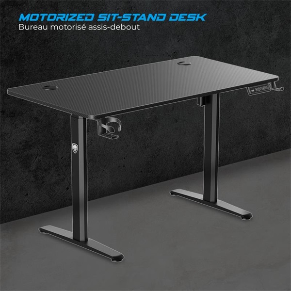 Spirit Of Gamer Headquarter 700 Gaming Desk Fekete
