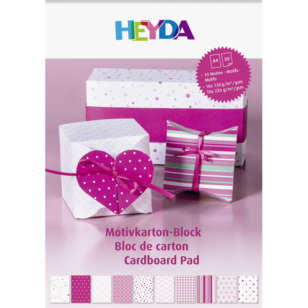 Brunnen Heyda Pink A4 20 lapos kartonlap szett Brunnen Heyda Pink A4 20 lapos kartonlap szett