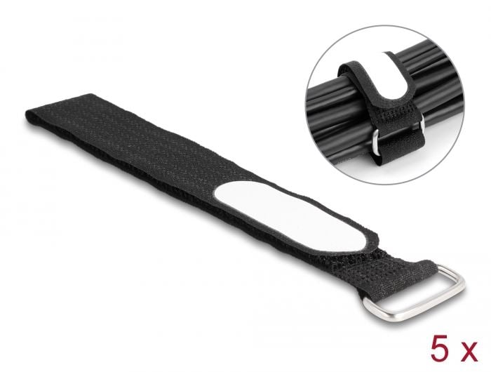 Delock Hook-and-loop 305mm x 25mm kábelkötegelő 5db (19608)