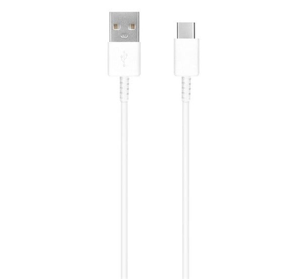 SAMSUNG adatkábel és töltő (USB - Type-C, gyorstöltés támogatás, 80cm) FEHÉR (EP-DR140AWE)