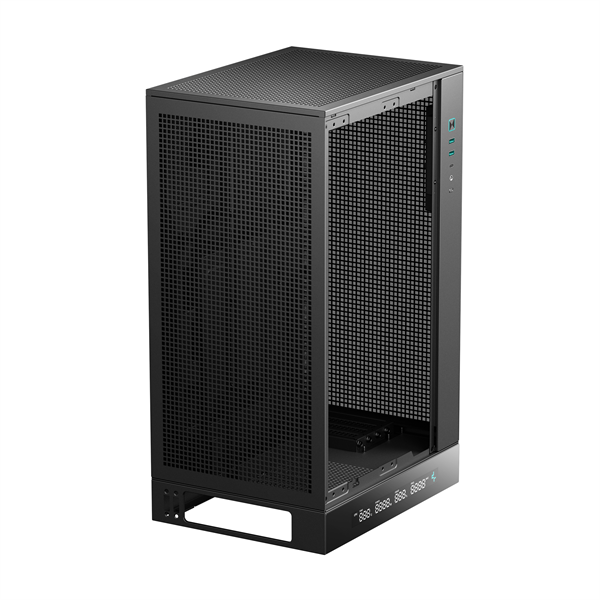 DeepCool CH270 DIGITAL  Mini-ITX/Micro-ATX (BTF) 2xUSB3.0 Type-C Számítógépház    Fekete