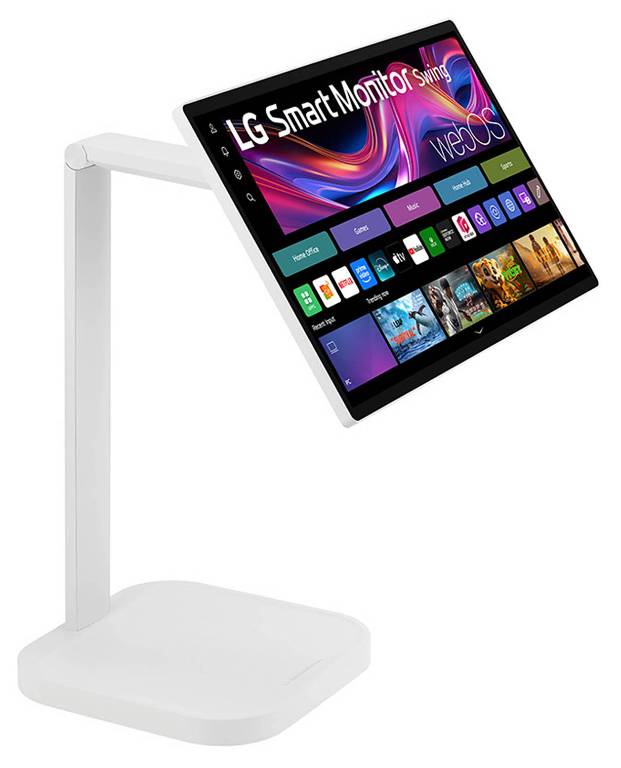 LG  31,5" 32U889SA-W Monitor - 3840x2160, 4K, LED, IPS, 60Hz, 5ms, Hangszóró, Wifi, Bluetooth, webOS, Érintőképernyő,  Pivot, Fehér