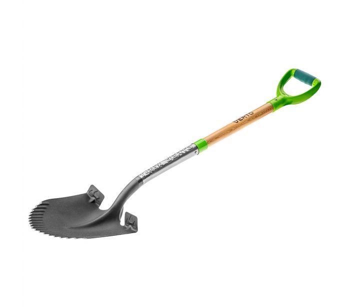 Verto 15G001 Ásó T-Rex, élezett, fanyél, műanyag markolat Verto 15G001 Ásó T-Rex, élezett, fanyél, műanyag markolat