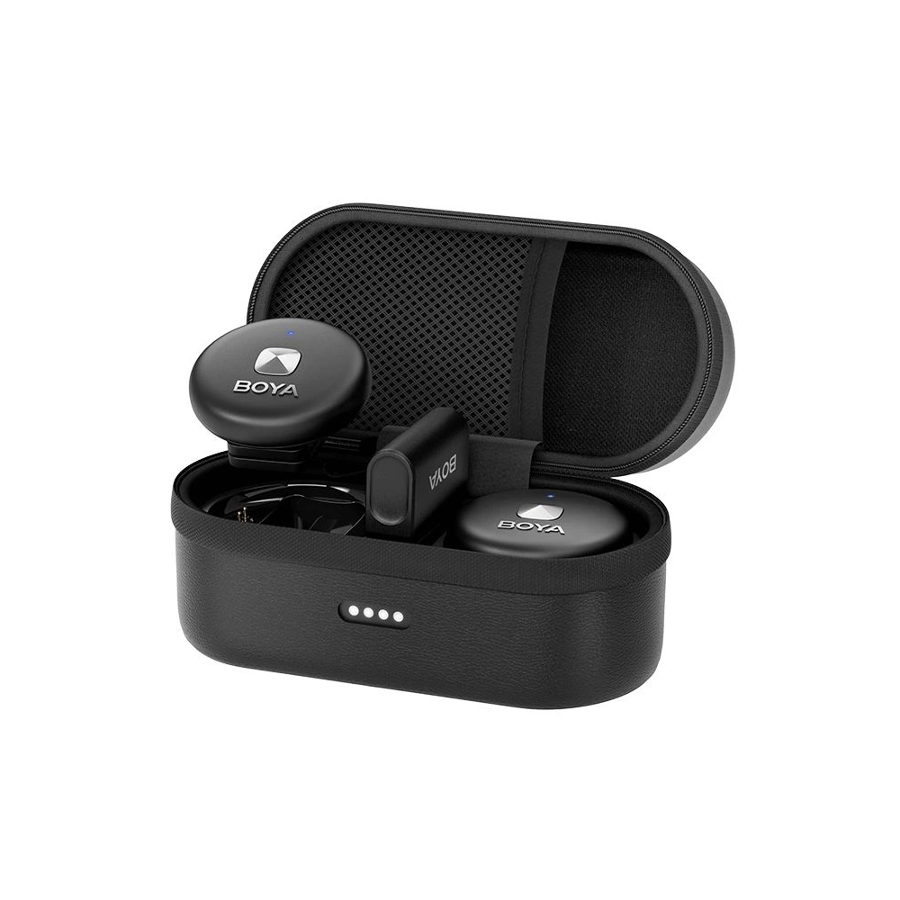 Boya Omic-U 2.4GHz Ultrakompakt vezetéknélküli szett (Android 1+2 Töltődoboz) Fekete Boya Omic-U 2.4GHz Ultrakompakt vezetéknélküli szett (Android 1+2 Töltődoboz) Fekete