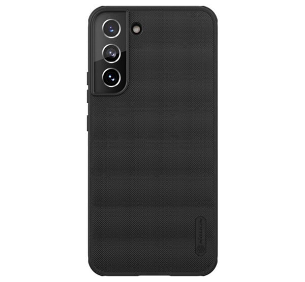 NILLKIN SUPER FROSTED PRO műanyag telefonvédő (közepesen ütésálló, gumírozott, érdes felület) FEKETE [Samsung Galaxy S22 5G (SM-S901)]