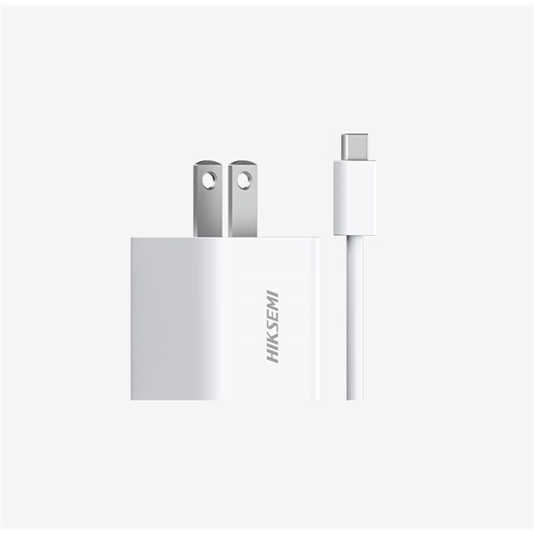 Hikvision HIKSEMI   1db USB-C  1db USB-A + USB-C kábel  33W US plug Telefon töltő