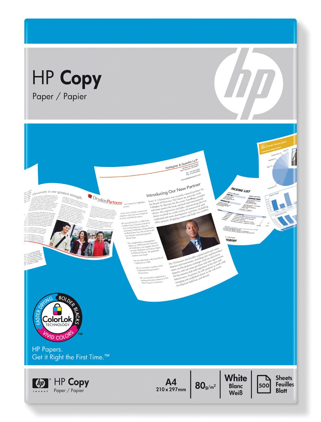 Másolópapír, A4, 80 g, HP "Copy" Másolópapír, A4, 80 g, HP "Copy"