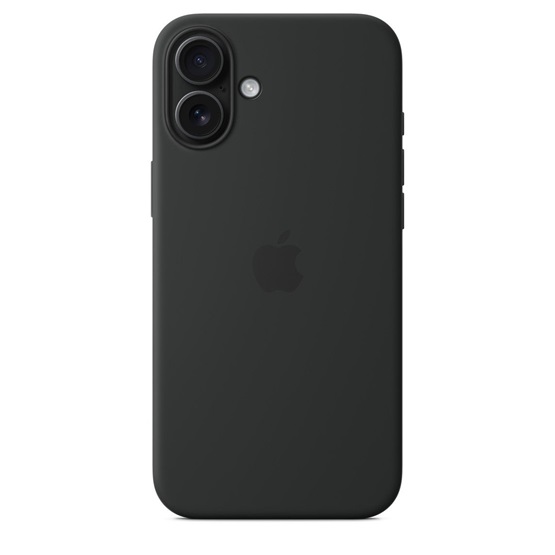 Apple iPhone 16 Plus Silicone Case with MagSafe Fekete