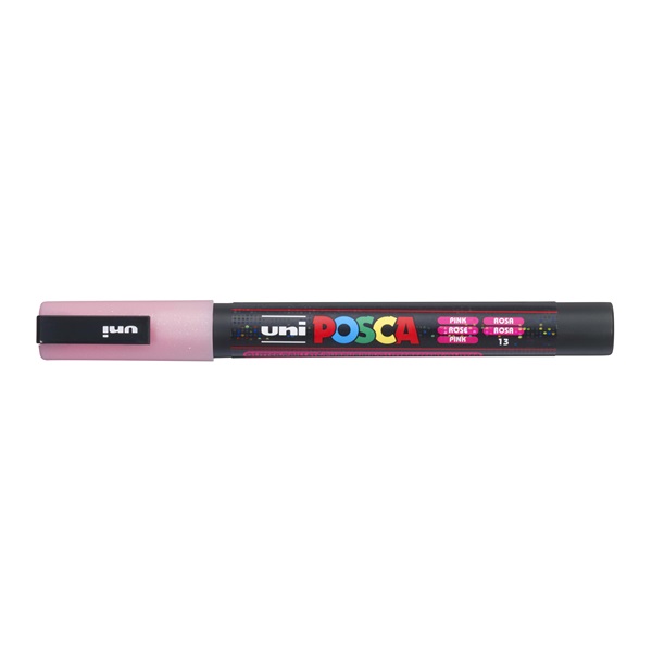 Uni POSCA PC-3ML csillámló rózsaszín marker Uni POSCA PC-3ML csillámló rózsaszín marker