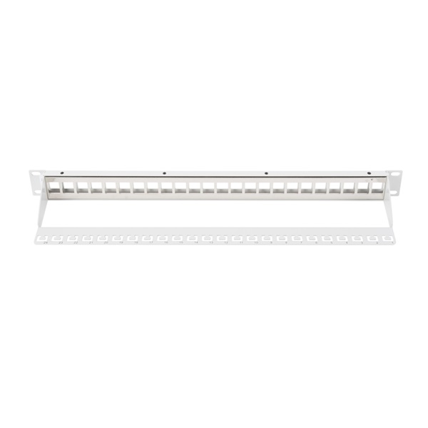 Digitus DN-91410 modular patch panel 24 port 1U 19" árnyékolt szürke Digitus DN-91410 modular patch panel 24 port 1U 19" árnyékolt szürke