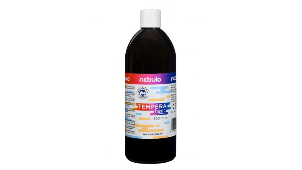 Nebulo folyékony állagú temperafesték 500ml fekete (NTF-500-FK) Nebulo folyékony állagú temperafesték 500ml fekete (NTF-500-FK)