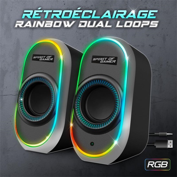 Spirit of Gamer  Fanatic 500  Hangszóró 2.0 Fekete Spirit of Gamer  Fanatic 500  Hangszóró 2.0 Fekete