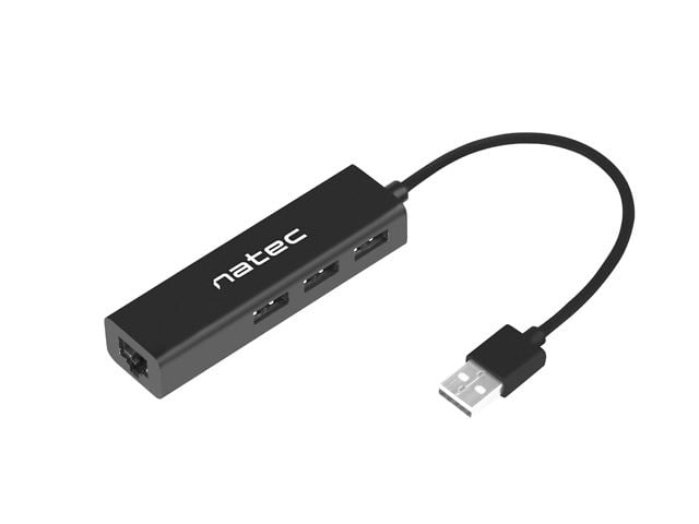 Natec Dragonfly USB 2.0 Hub 3 port fekete (NHU-1413) Natec Dragonfly USB 2.0 Hub 3 port fekete (NHU-1413)