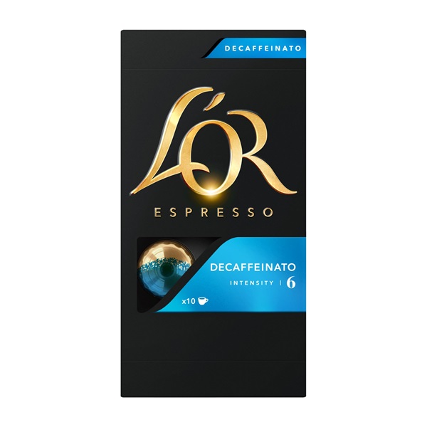 Douwe Egberts L`OR Decaffeinato Nespresso kompatibilis 10 db kávékapszula Douwe Egberts L`OR Decaffeinato Nespresso kompatibilis 10 db kávékapszula