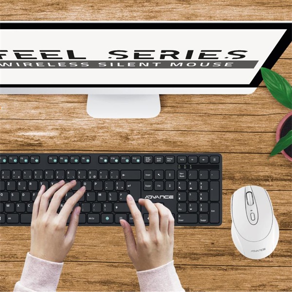 Advance    FEEL WIRELESS  Egér vezeték nélküli Fehér 