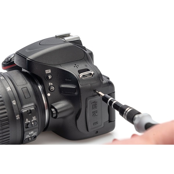 Digitus DA-70361 Precíziós mechanikus 115db-os csavarhúzó készlet Fekete