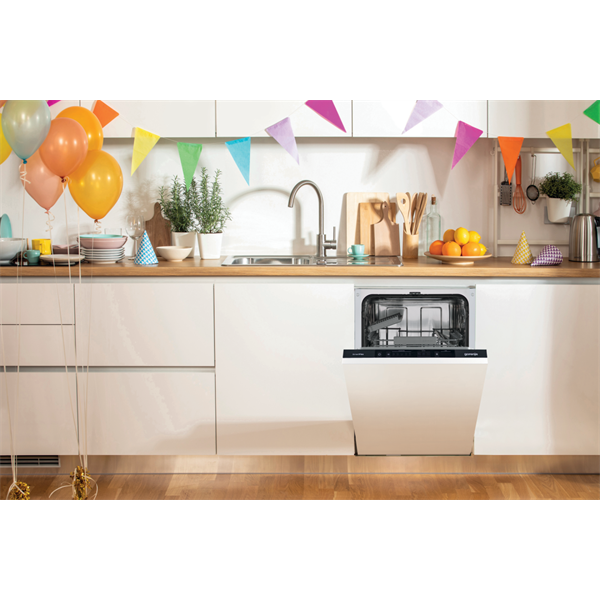 Gorenje GV541D10 9 terítékes keskeny beépíthető mosogatógép