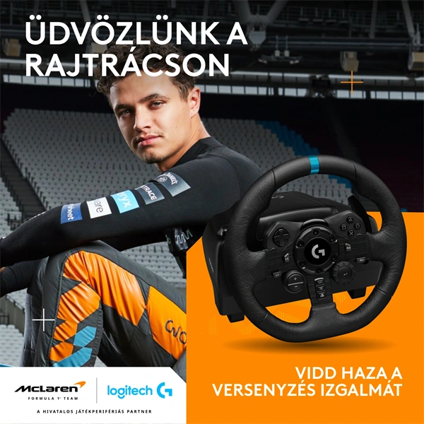 Logitech G923 TrueForce szimulátor-versenykormány PS5/PS4/PC fekete (941-000149)