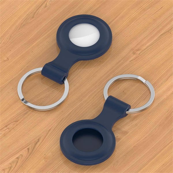 Haffner szilikon védőtok Apple AirTag nyomkövetőhöz ECO csomagolás sötétkék (FN0199)