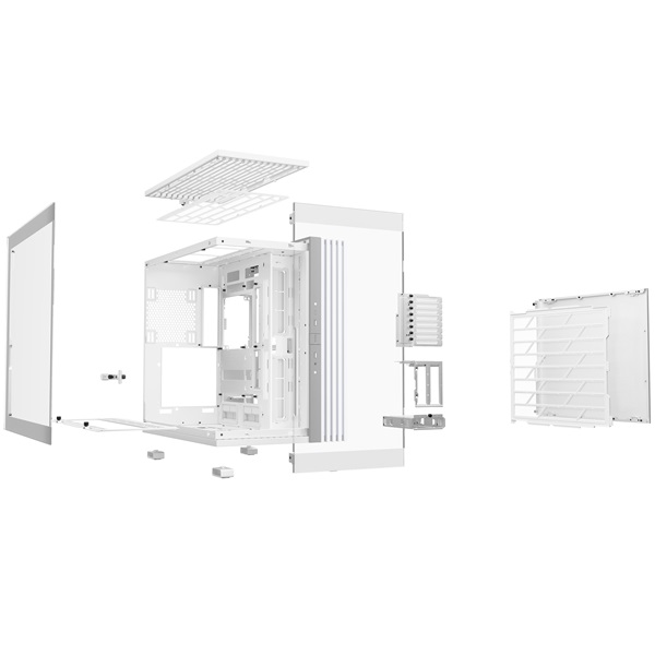 Be Quiet! LIGHT BASE 900 DX White  ATX  edzett üveg oldallap Számítógépház Fehér 