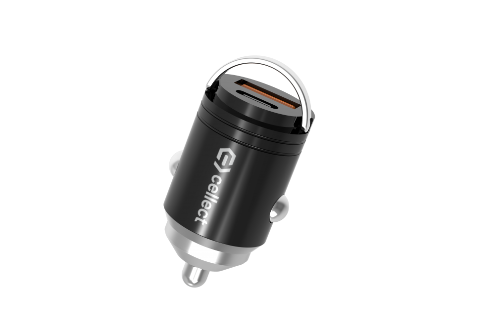 Mini autós töltő adapter gyorstöltő funkcióval 30W