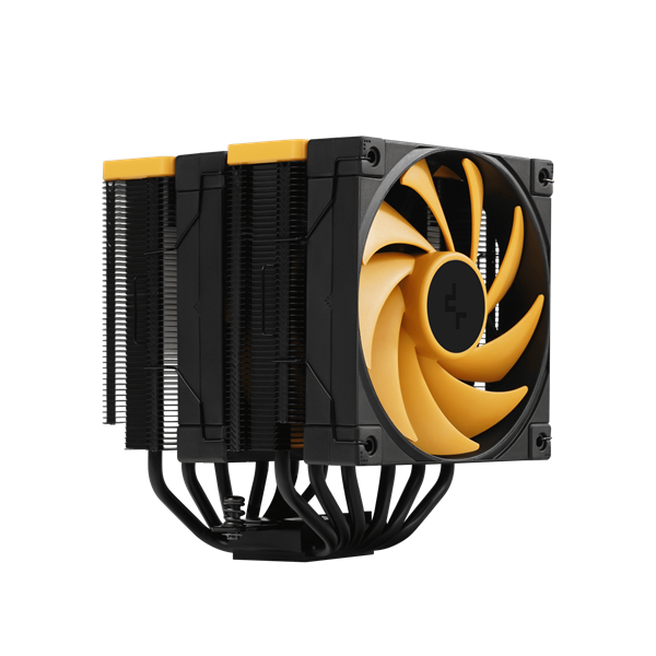 DeepCool CPU Cooler - AK620 Zero Dark Zoria (28 dB; max, 117,21 m3/h; 4pin csatlakozó, 6 db heatpipe, 2x12cm, PWM)