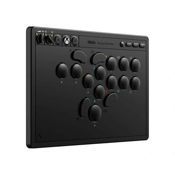 8BitDo Arcade Stick All-Button Xbox Series X|S / Xbox One / PC vezeték nélküli kontroller Fekete