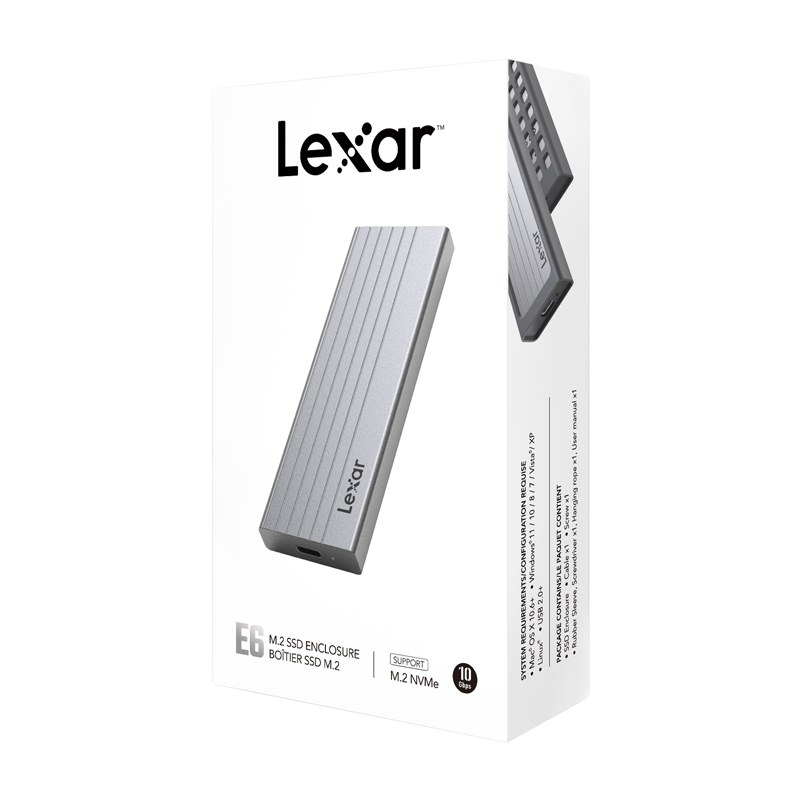 Lexar LPAE06N 10 Gbps SSD/M2 meghajtóház