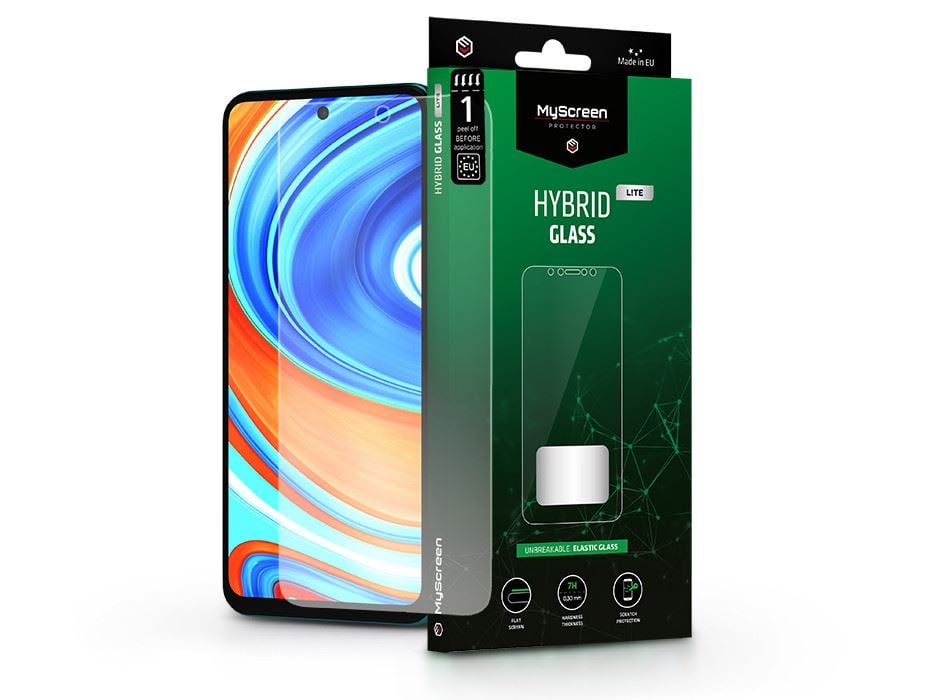 MyScreen Protector Hybrid Glass Lite Xiaomi Redmi Note 9 Pro/Note 9S/Mi 10T Lite rugalmas üveg képernyővédő fólia (LA-2202)