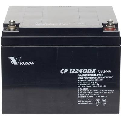 Ólomakku 12 V 24 Ah Vision Akkus VISION CP12240DX CP12240DX Ólom-vlies (AGM)166 x 125 x 175 mm M5 csavaros csatlakozó Ólomakku 12 V 24 Ah Vision Akkus VISION CP12240DX CP12240DX Ólom-vlies (AGM)166 x 125 x 175 mm M5 csavaros csatlakozó