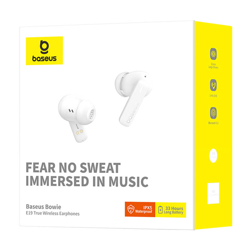 Baseus Bowie E19 TWS Headset Fehér