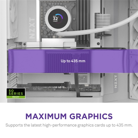 HÁZ NZXT Midi - H9 Flow (2025) - Matt fehér - CM-H92FW-01