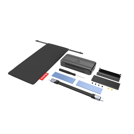Akasa AK-ENU4M2-01    m.2  NVMe SSD > USB 40Gbps Type-C  külső ház