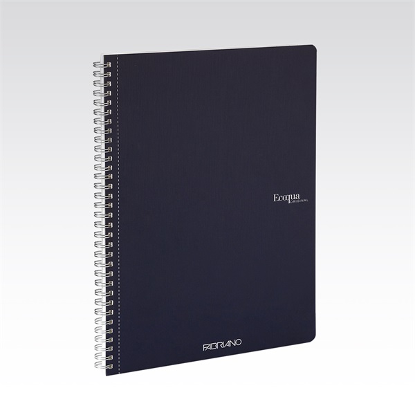 Fabriano Ecoqua A4 70lapos sötétkék kockás spirálfüzet Fabriano Ecoqua A4 70lapos sötétkék kockás spirálfüzet